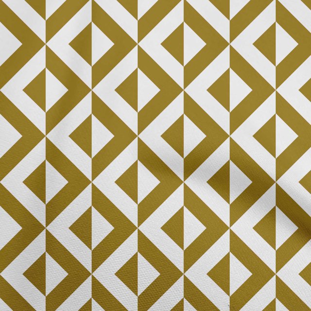 oneOone Velvet Dark Olive Green Fabric Geometric Sewing Material Print Fabric By The Yard 58 Inch Wide