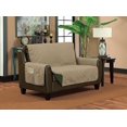 thumbnail image 2 of Classic Reversible Quilted Waterproof Furniture Protector Diamond Design (Sofa, Green/Taupe), 2 of 2