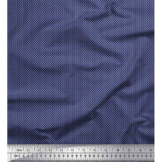 Soimoi Viscose Chiffon Fabric Triangle Geometric Printed Craft Fabric by The Yard 42 Inch Wide