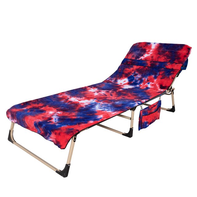 Bangcool Pool Towel Microfiber Soft Portable Beach Towel Beach Chair Cover with Pockets