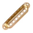 thumbnail image 3 of 3 Pieces Single SSS Humbucker Pickup Cover Guitar Accessories Golden, 3 of 8