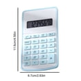 thumbnail image 3 of 8 Digit Standard Calculator with Large Display and Round Buttons | Basic Desktop Calculator with Quiet Sensitive Keys | Portable Math Calculator for Office Home School, 3 of 7