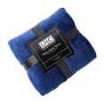 thumbnail image 4 of LHC 66-Throw002 Couverture en Velours Microfibre Surdimensionnée Polyester Uni - Bleu Nuit, 4 of 4