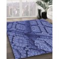 thumbnail image 3 of Ahgly Tapis d'Intérieur Lavable en Machine Carré Transitionnel Bleu Ciel, 6 Pieds Carré, 3 of 7