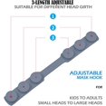 thumbnail image 4 of Silicone Mask Extender Soft Extension Strap Ear Loop Holder Mask Buckle Mask Hook Adjustable Extended Belt Ear Saver Ear Protector Sports Fan Buckle(White+Light Gray+Sky Blue+Pink), 4 of 5