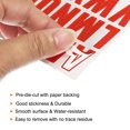 thumbnail image 4 of Unique Bargains Vinyl Self Adhesive Letter Number Sticker Decal Kit, Red 81 Piece 10 Sheets, 4 of 5