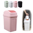 thumbnail image 2 of (2 Pack) Large Kitchen Can with Swing Top Lid Durable Garbage for Home Living Room Waste Storage Covered Dustbin, 2 of 7