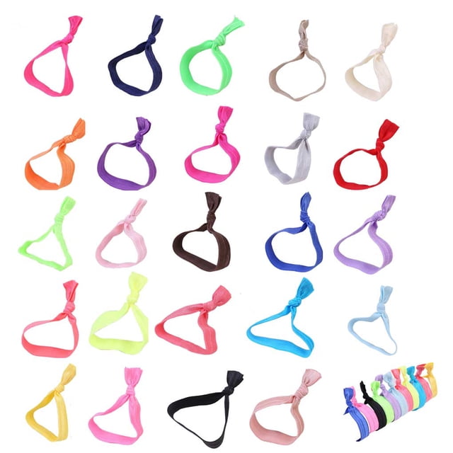 Hair Ring Seamless High Elasticity Knotted Adjustable Girls Gift Decorative Ponytail Holder Colorful Hairs Rope Scrunchies Accessories Multi Color Navy