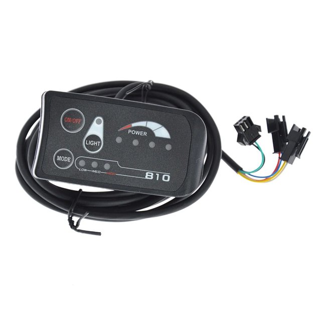 relayinert Electric Bicycle LED Display Speed Control Instrument Plastic Panel E-bike Scooters Cycling Replacing Parts Professional 36V Type B