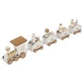 thumbnail image 1 of Shisuyan Wooden Train Toy Cartoon Train Model Christmas Home Decoration Festival Desktop Craft, 1 of 8