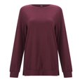 thumbnail image 3 of Women Side Split Fall Fashion 2025 Long Sleeve Shirts Trending Now, 3 of 5