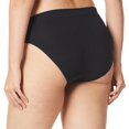 thumbnail image 2 of Bali Womens One Smooth U All-Around Smoothing Hi-Cut Panty, 7, Black Pointelle, 2 of 2