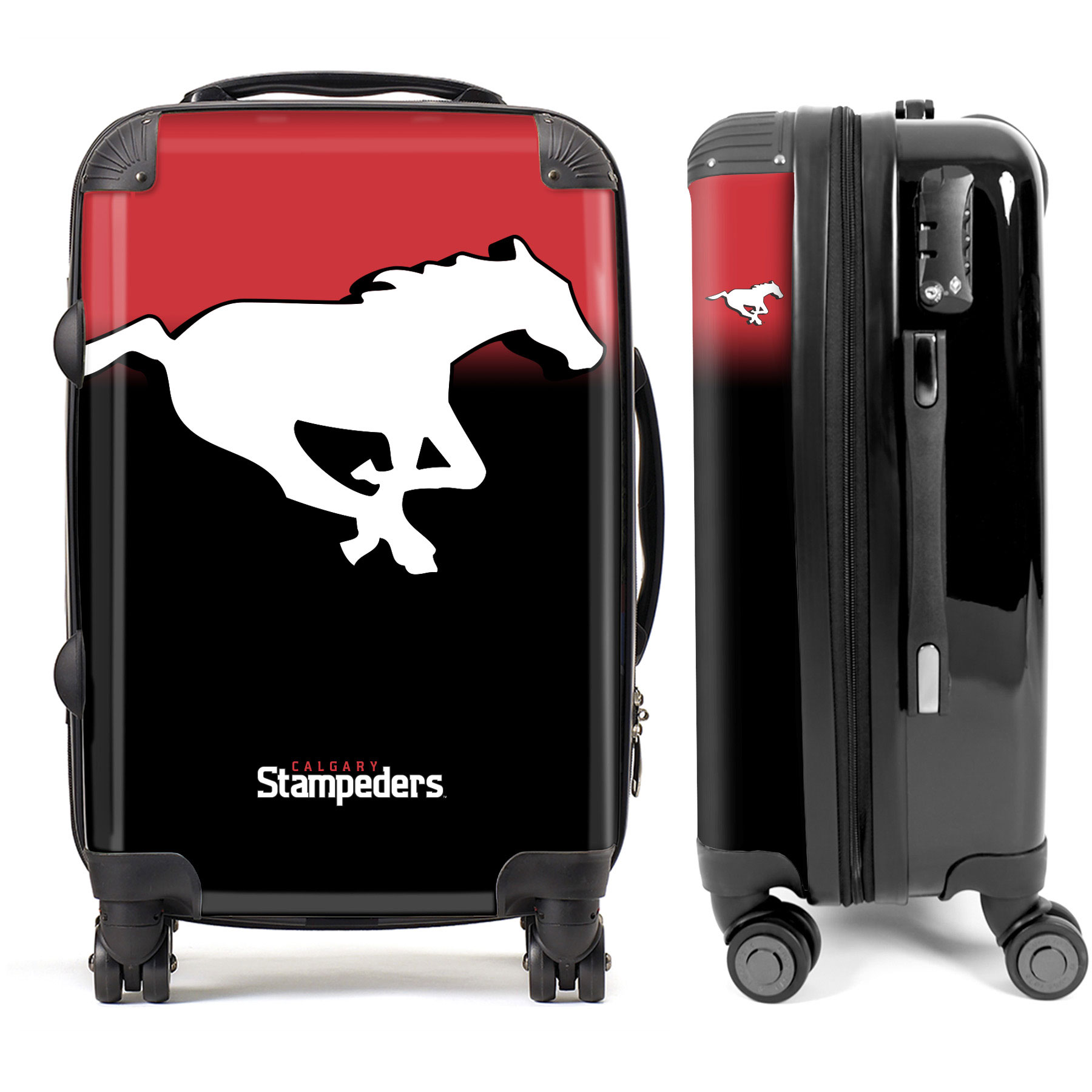 Calgary Stamps Blitz Luggage, Carry-on Suitcase, 360° Spinner Carry-on, Custom Luggage, Luggage Set, Travel, TSA Lock