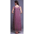 thumbnail image 4 of Bimba Robe de Nuit en Rayonne Imprimée pour Femmes, Sans Manches, Tenue de Nuit, Robe Maxi - TP, 4 of 5
