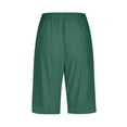 thumbnail image 5 of Timegard Womens Plus Size Shorts Elastic Waisted Drawstring Lightweight Casual Knee Length Shorts with Pockets, 5 of 5