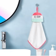 TIMIFIS Greaseproof Matting Paper Small Fresh Hanging Hand Towel Kitchen Bathroom Thickened Soft Apply Hand Towel Water-Absorbent Dry Handkerchief Cute Kitchen Gadgets