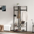 thumbnail image 5 of AKDSteel Freestanding Corner Coat Rack with Shelves and Bench for Entryway, 5 of 5