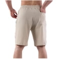 thumbnail image 3 of TopLLC Mens Shorts, Man Shorts Men's Solid Color Casual Drawstring Elastic Sweat Running Fitness Shorts, 3 of 4