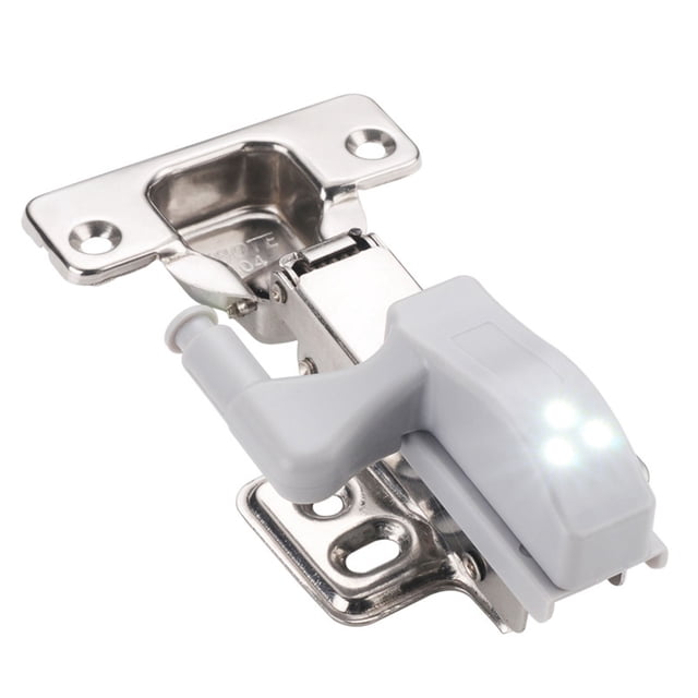 Cabinet Hinge LED Sensor Light, Wireless Wardrobe Hinge Light 12 Pack, Battery Operated Closet Light, Smart Touch Induction LED Lamp for Kitchen, Living Room, Wine Cabinet, Shoe Rack