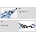 thumbnail image 4 of mmirethe Harnais pour Animaux de Compagnie Laisse Ensemble Accessoire Universel Sangle de Poitrine Fixation Cordes Extérieure Réglable Corde de Traction Animal Fournit S Bleu M, 4 of 6