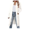 thumbnail image 1 of Weiqiqre Cardigans pour Femmes Tailles Plus, Cardigan Tricoté à Col Rond pour Femmes, Chandail Ample de Couleur, Aubaines, 1 of 5