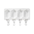 thumbnail image 1 of 4-Cell Food Grade Silicone Ice Cube Tray with Easy Release Soft Bottom for Freezer Dishwasher and Microwave, 1 of 2