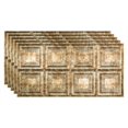 thumbnail image 1 of Fasade Portrait Vinyl 2ft x 4ft Glue Up Ceiling Panel Bermuda Bronze 5 Pack, 1 of 1