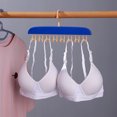 thumbnail image 2 of Closet Organizer Clothes Hanger 8-Hook Underwear Tank Top Strapless Bra Hanger Wave-Shaped Wall Mounted No-Mark Drying Rack Space Saving Dorm and Home Closet Organizer Laundry Room Accessories, 2 of 7