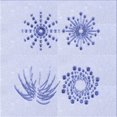 thumbnail image 1 of Ahgly Tapis d'Intérieur Lavable en Machine Carré Lavande Bleu, 4 Pieds Carré, 1 of 7