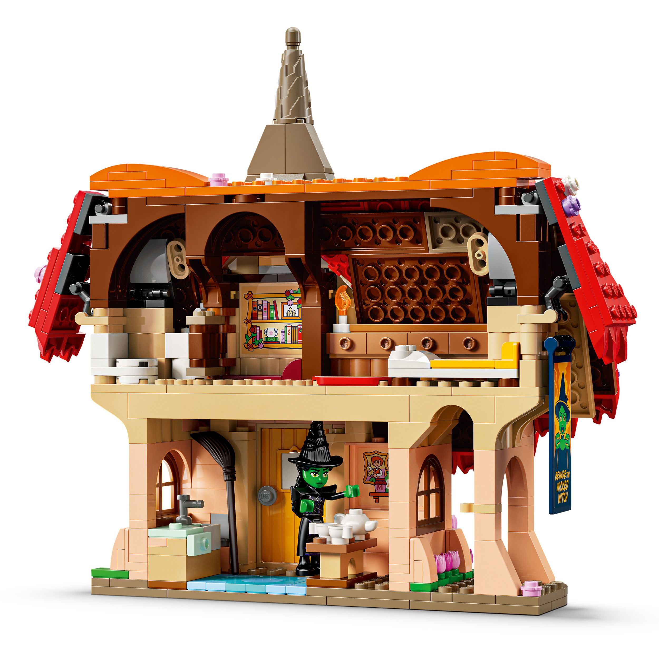 LEGO Wicked Glinda et Elphaba Visitent Munchkinland, Jouet d’Imagination 75690