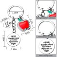 thumbnail image 2 of PVCS Teacher Keychain Graduation Gifts 2021 Heart Charm Teacher Appreciation Gift, 2 of 4