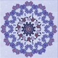 thumbnail image 1 of Ahgly Company Tapis d'Intérieur Lavable à la Machine, Carré, Transitionnel, Bleu Ardoise, Tapis de Zone, 8 Pieds Carré, 1 of 7