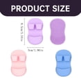 thumbnail image 3 of Silicone Face Scrubber Face Cleanser And Massager Brush Silicone Face Scrubber Exfoliating Brush Finger Face Scrubber Manual Face Scrubber For Exfoliating Deep Cleaning,Purple Makeup Brush, 3 of 9