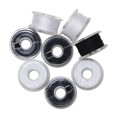 thumbnail image 2 of UNIQUE CREATIV Pre-Wound Reusable Bobbins Black & White, 12pcs, 2 of 2