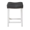 thumbnail image 2 of Steve Silver Zermatt Tabouret de Comptoir Blanc, 2 of 5