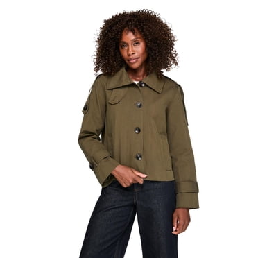 London Fog Women's Cropped Trench Coat