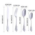 thumbnail image 3 of Vaidha Cutlery Set 4-piece Stainless Steel Cutlery Set Knife Spoon And Fork Set Cutlery Set Mirror Polished Edges, 3 of 7