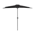 thumbnail image 1 of CorLiving Versa 8.5ft Outdoor Patio Half Umbrella with Steel Frame for Small Spaces, 1 of 9