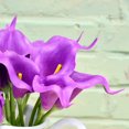 thumbnail image 4 of CHUANK 20pcs Artificial Calla Lily Silk Flowers 13.4” for Home Kitchen Wedding Table Decoration (White), 4 of 18