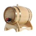 thumbnail image 4 of 5L Wooden Barrel Decoration Gift Beer Barrel for Bar Table Entertaining, 4 of 8