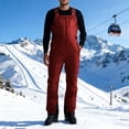 thumbnail image 1 of Timegard Snowsuit for Men Zipper Overalls Snowboard Pants Windproof Outdoor Active Jumpsuit with Pockets, 1 of 9