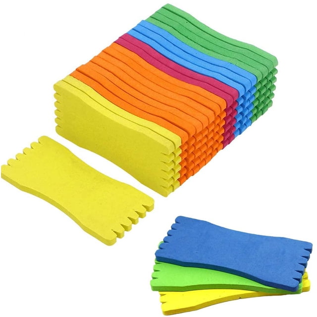 30 Pieces Fishing Winding Line Board, Foam Winding Boards, Foam Plate Fishing Accessories, 7x 17 cm Foam Fishing Winding Line Board for Holding Fishing Leader Line, Snelled Hooks or Rigs