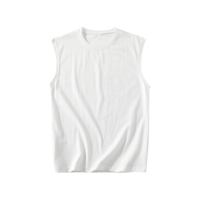zfhfof Men's Casual Tank Tops Summer Rond Neck Sleeveless Lightweight Tee Muscle Basic T Shirts