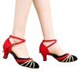 thumbnail image 3 of Womens Rumba Waltz Prom Ballroom Latin Salsa Dance Shoes Square Dance Shoes, 3 of 9
