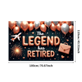 thumbnail image 2 of Balloon Design Retirement Banner Decorative Airplane Celebration for Office Party Indoor Decoration Retirement Celebration Event, 2 of 5