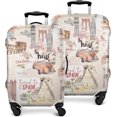 thumbnail image 1 of Travel Luggage Cover Suitcase Protector Fits 18-32 Inch Luggage Wheel Covers Patterned Travel Related Items Flower Luggage Protector Elastic Luggage Anti-scratch Suitcase Cover L, 1 of 4