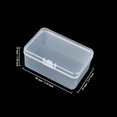 thumbnail image 2 of Rectangular Clear Plastic Storage Containers Box with Hinged Lid for Beads and Other Small Craft Items, 2 of 7