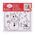 thumbnail image 1 of Christmas PYO Canvas Set for Kids PYO Paint with Two Brushes and Four Paint Pots Holiday Time, 1 of 8
