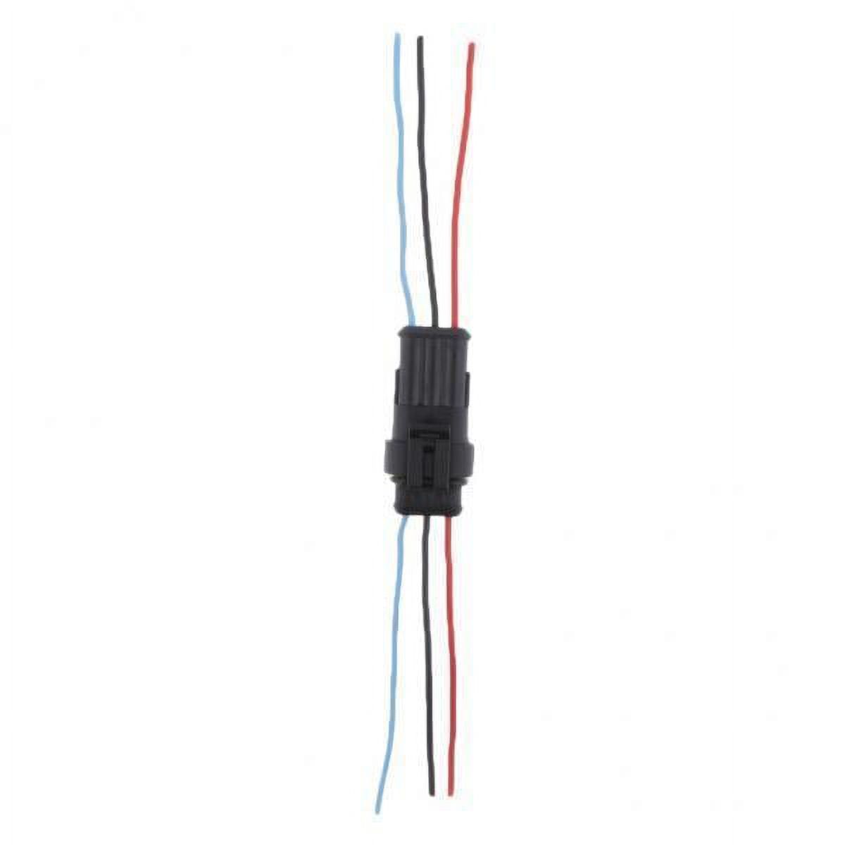 koolsoo Fiche de Fil Électrique Cachée pour Voiture 2x avec Câble 14AWG, Pinces de Harnais de Fil 3 Broches 2 Pcs