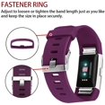 thumbnail image 3 of Replacement Bands Compatible for Fitbit Charge 2, Classic & Special Edition Adjustable Sport Wristbands(Purple,S), 3 of 7